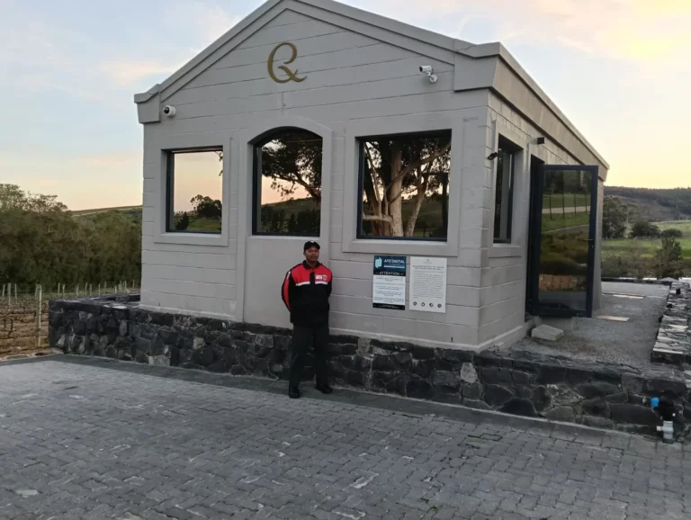 Quoin rock wine estate security entrance stellenbosch