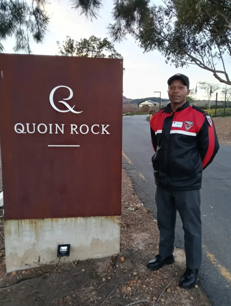 Quoin rock wine estate wolf group security guard