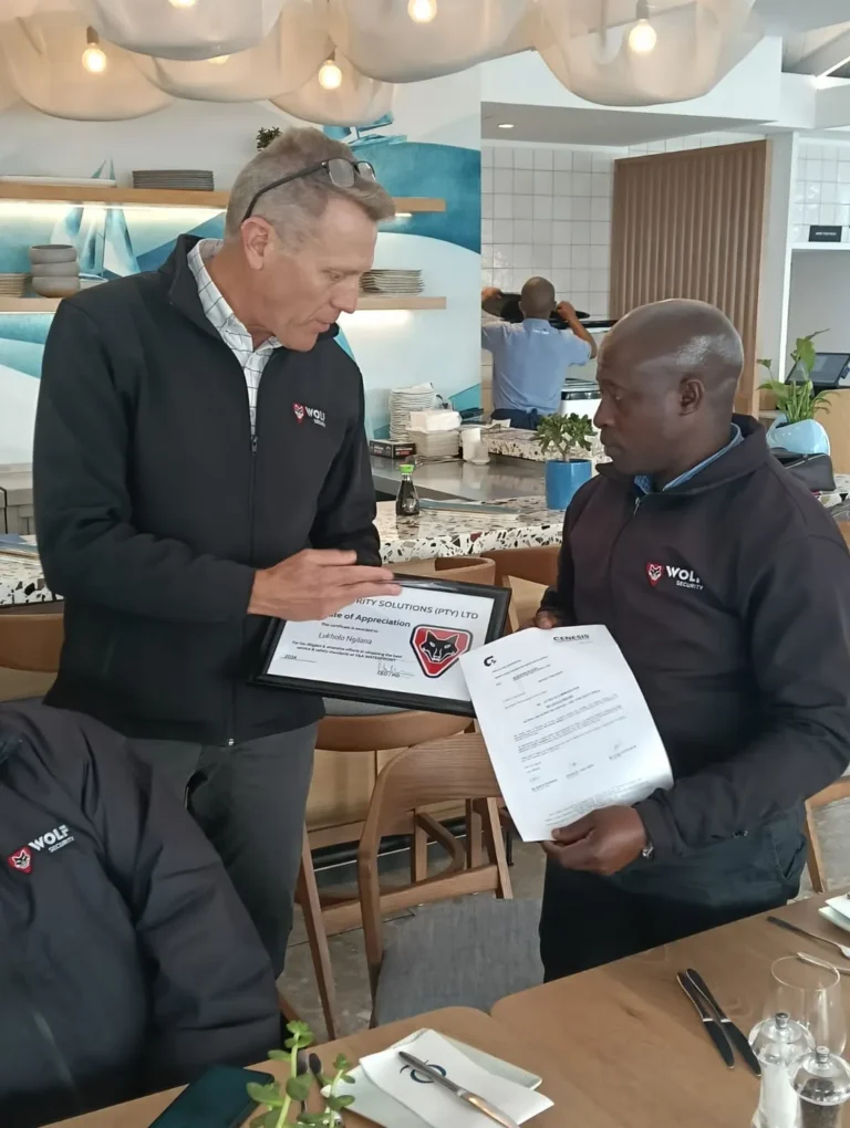 Lukholo ngilana certificate handover garth briggs