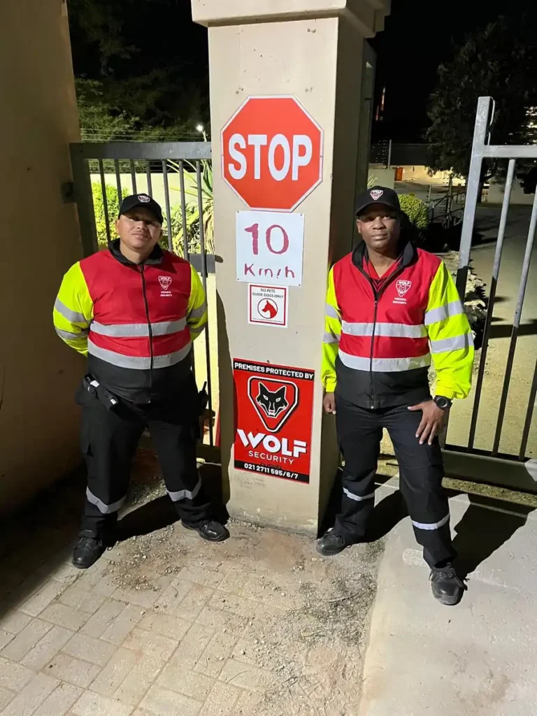 Lutzville vineyards wolf security stop point