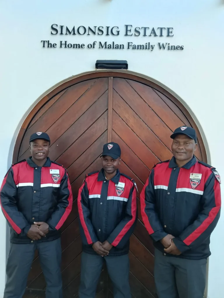 Wolf security simonsig estate officers