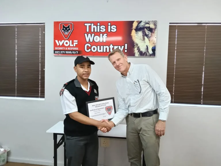 Wolf group rudy adams certificate handover